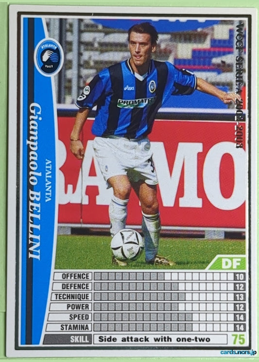 Panini WCCF Football WCCF/2002-2003-002/288 N Gianpaolo Bellini Trading Card NM