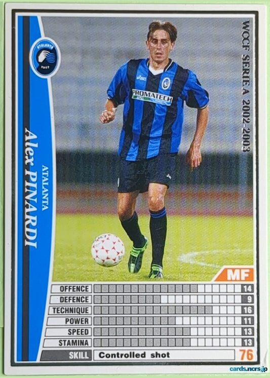 Panini WCCF Football WCCF/2002-2003-011/288 N Alex Pinardi Trading Card NM