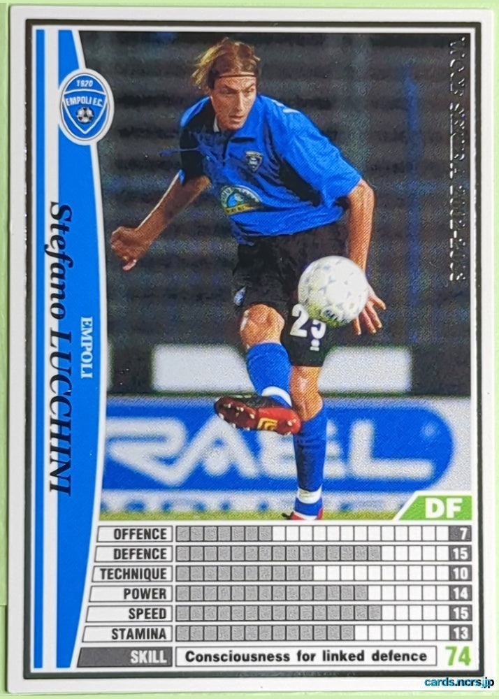 Panini WCCF Football WCCF/2002-2003-086/288 N Stefano LUCCHINI Trading Card NM