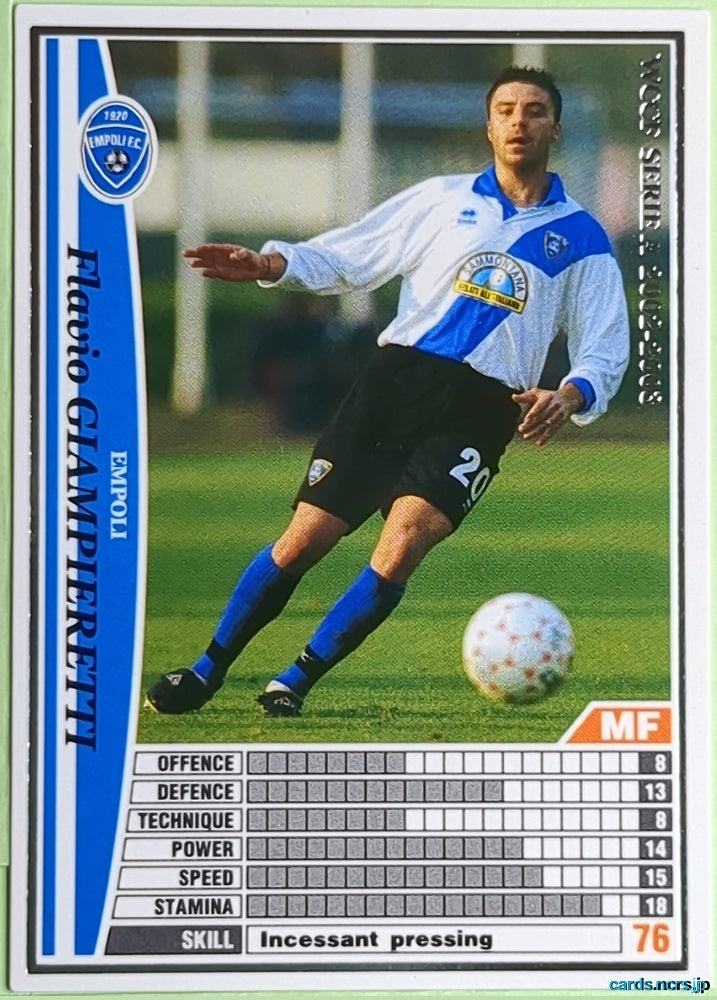 Panini WCCF Football WCCF/2002-2003-089/288 N Flavio Giampieretti Trading Card NM