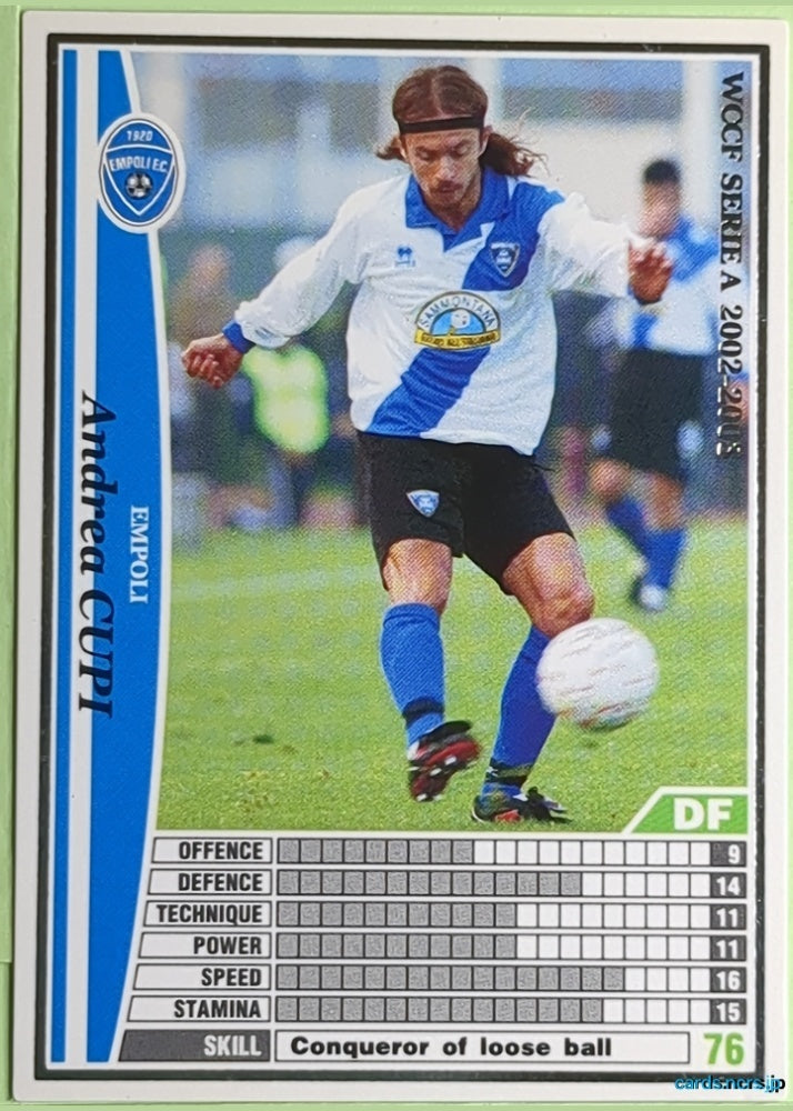 Panini WCCF Football WCCF/2002-2005-085/288EN N Andrea Cupi Trading Card NM