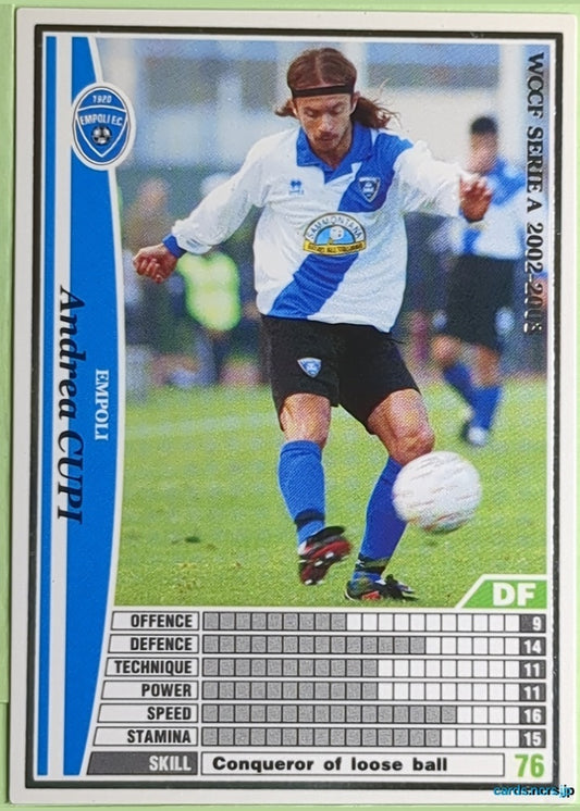 Panini WCCF Football WCCF/2002-2005-085/288EN N Andrea Cupi Trading Card NM