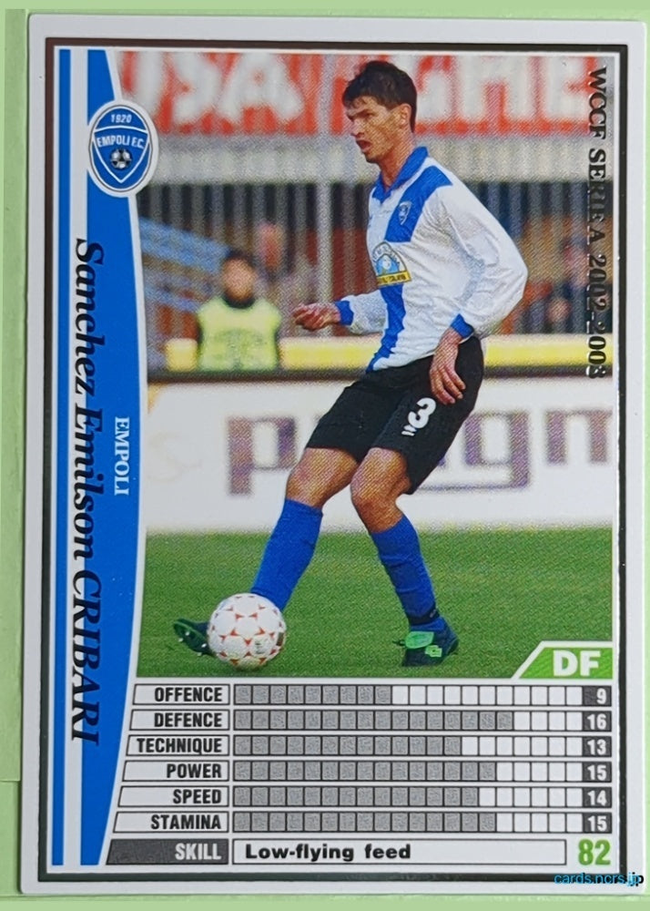 Panini WCCF Football WCCF/2002-2003-084/288 N Sanchez Emilson Cribari Trading Card NM