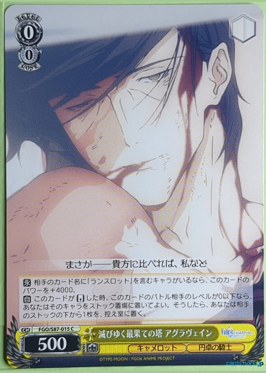 Weiss Schwarz Fate Grand Order FGO/S87-015C C Agravain Trading Card NM