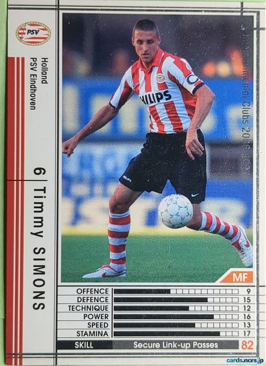 Panini WCCF Football WCCF/2006-2007-268/384 Timmy Simons Trading Card NM