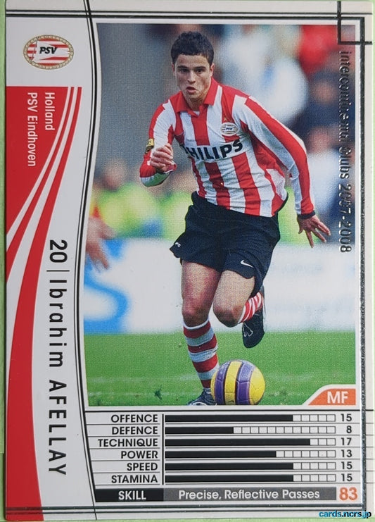 Panini WCCF Football WCCF/2007-2008-215/336 N Ibrahim Afellay Trading Card NM
