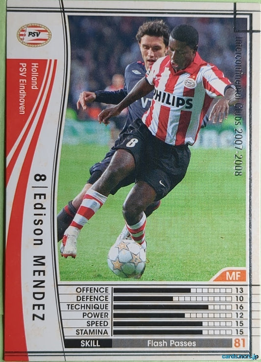 Panini WCCF Football WCCF/2007-2008-218/336 N Edison Mendez Trading Card NM