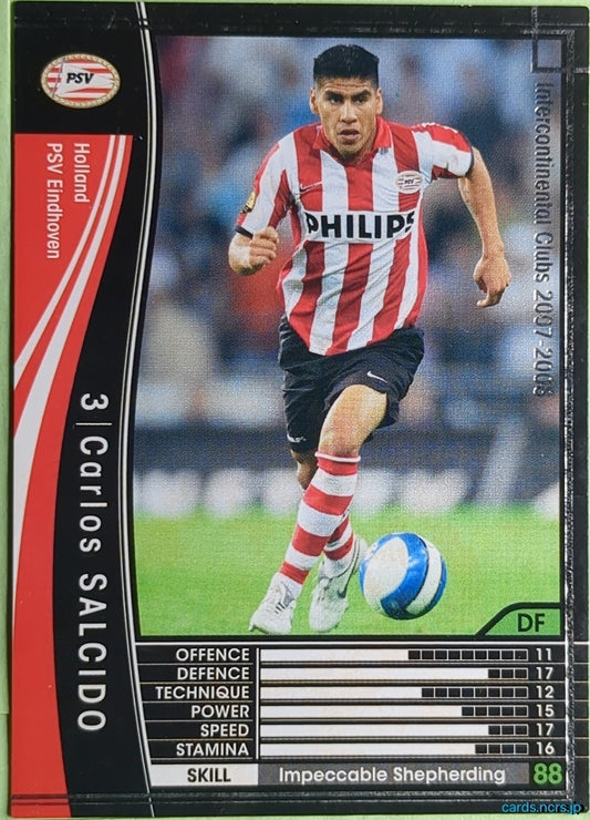 Panini WCCF Football WCCF/2007-2008-214/336 N Carlos Salcido Trading Card NM