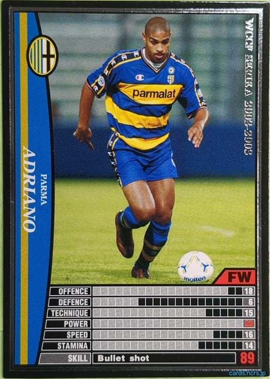 Panini WCCF Football WCCF/2002-2003-189/288EN N Adriano Trading Card NM