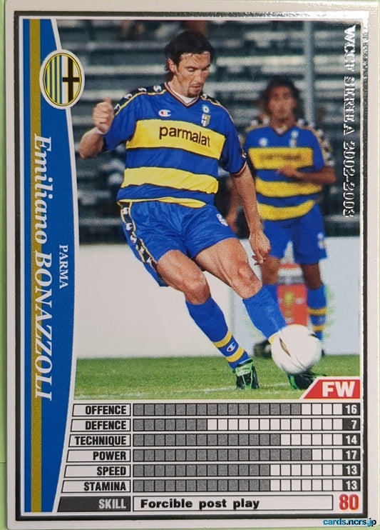 Panini WCCF Football WCCF/2002-2003-190/288EN N Emiliano Bonazzoli Trading Card NM
