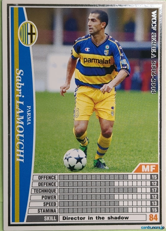 Panini WCCF Football WCCF/2002-2003-186/288EN N Sabri Lamouchi Trading Card NM