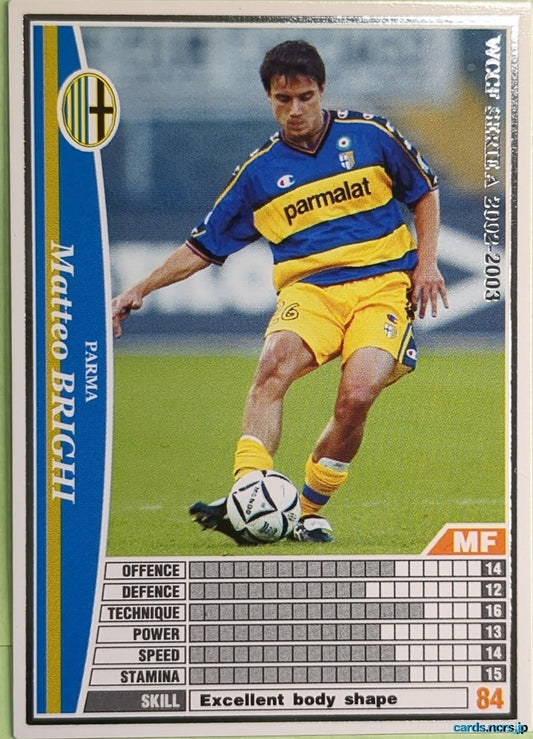 Panini WCCF Football WCCF/2002-2003-183/288EN N Matteo Brighi Trading Card NM