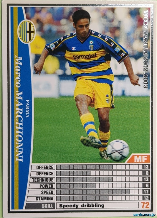 Panini WCCF Football WCCF/2002-2003-187/288EN N Marco Marchionni Trading Card NM