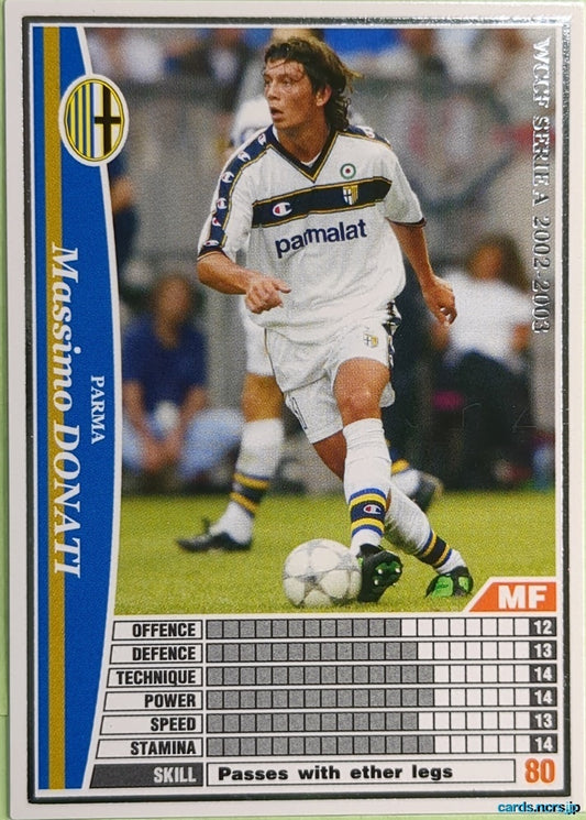 Panini WCCF Football WCCF/2002-2003-184/288 N Massimo Donati Trading Card NM