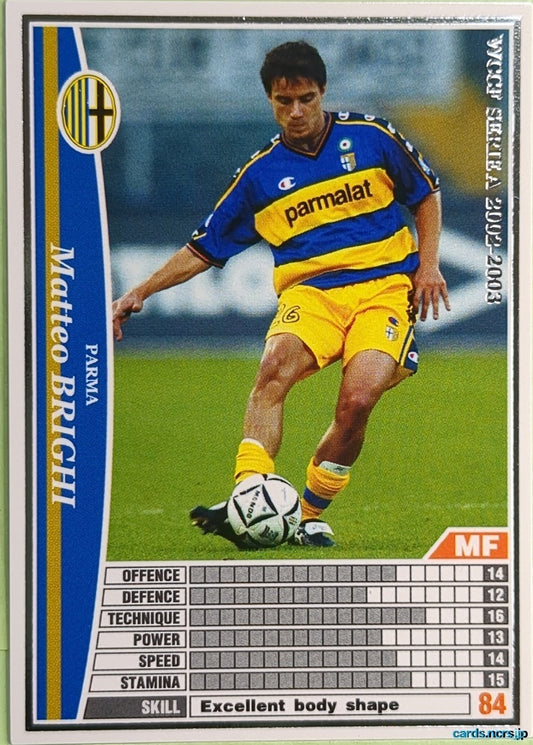 Panini WCCF Football WCCF/2002-2003-183/288 N Matteo Brighi Trading Card NM