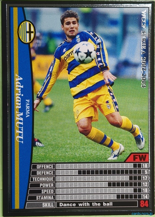 Panini WCCF Football WCCF/2002-2003-192/288 N Adrian Mutu Trading Card NM