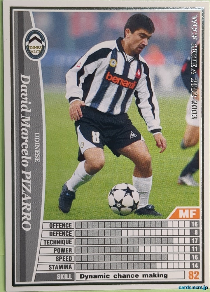 Panini WCCF Football WCCF/2002-2003-284/288 N David Marcelo Pizarro Trading Card NM