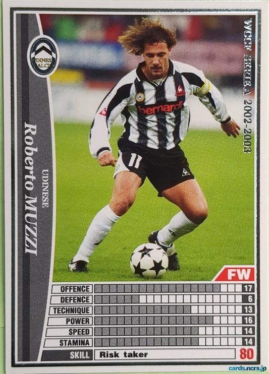 Panini WCCF Football WCCF/2002-2003-288/288 N Roberto Muzzi Trading Card NM