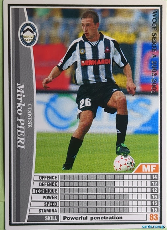 Panini WCCF Football WCCF/2002-2003-282/288EN N Mirko PIERI Trading Card NM