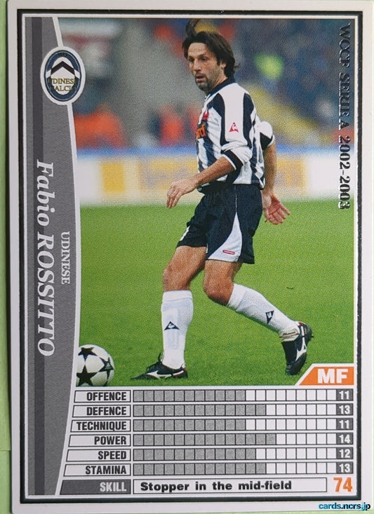 Panini WCCF Football WCCF/2002-2003-285/288EN N Fabio Rossitto Trading Card NM