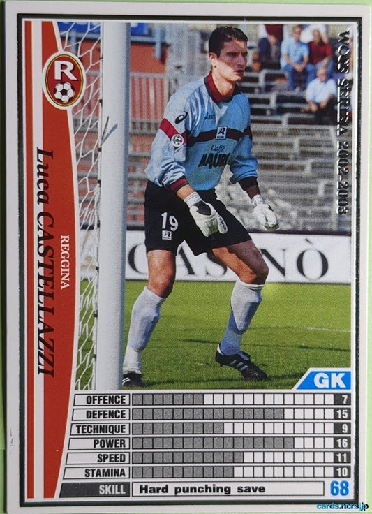 Panini WCCF Football WCCF/2002-2003-225/288 N Luca Castellazzi Trading Card NM