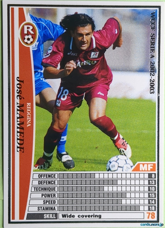 Panini WCCF Football WCCF/2002-2003-233/288 N José Mamede Trading Card NM