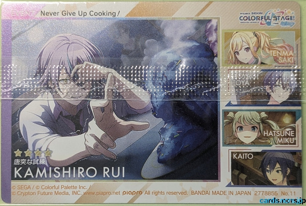 Project Sekai Wafer Vol.10 Project Sekai Colorful Stage feat. Miku Hatsune PJW10/NO.11 4 Star Kamishiro Rui Trading Card NM