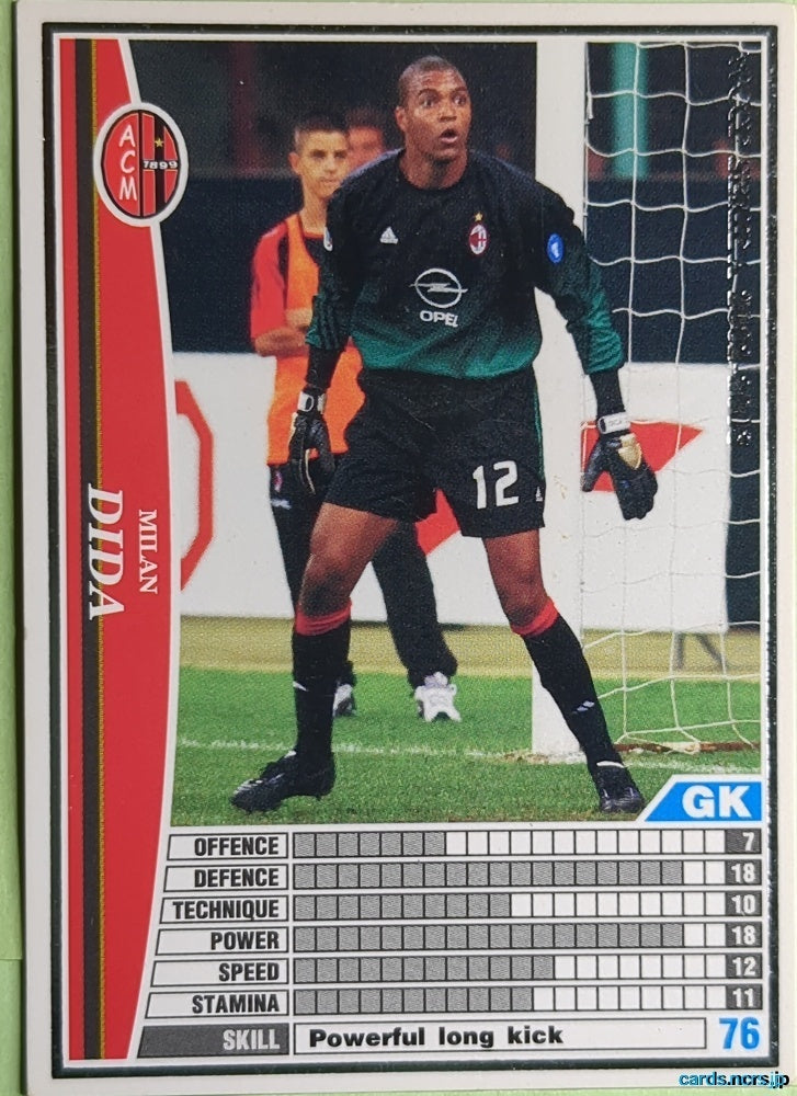 Panini WCCF Football WCCF/2002-2003-145/288 N Dida Trading Card NM