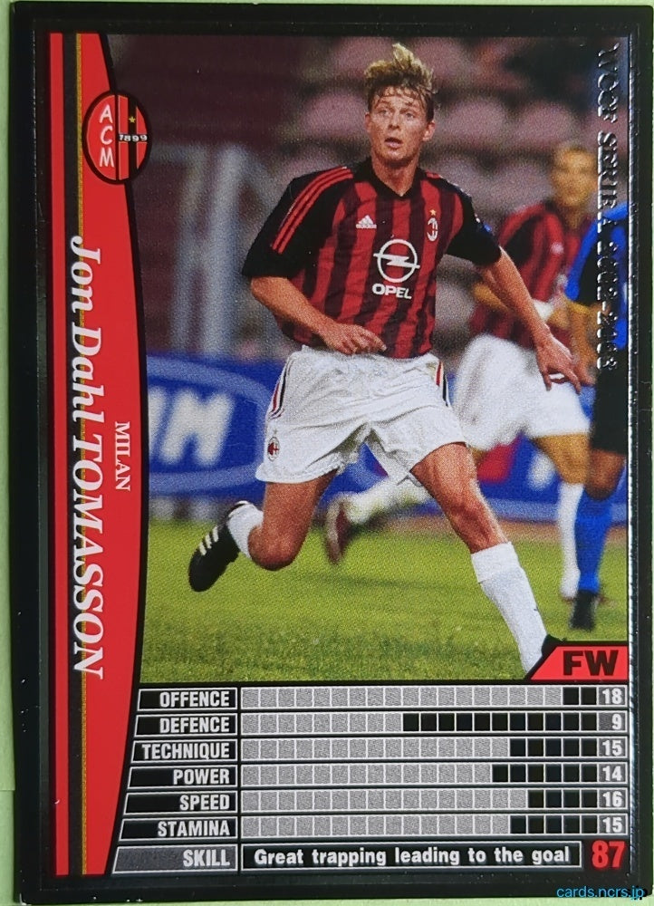 Panini WCCF Football WCCF/2002-2003-160/288 N Jon Dahl Tomasson Trading Card NM