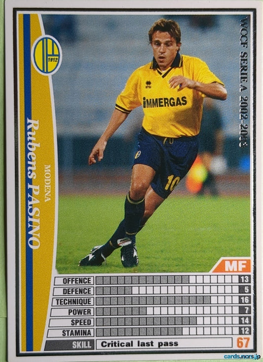 Panini WCCF Football WCCF/2002-2003-171/288 N Rubens Pasino Trading Card NM