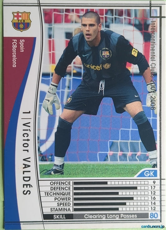 Panini WCCF Football WCCF/2007-2008-289/336 N Victor Valdes Trading Card NM
