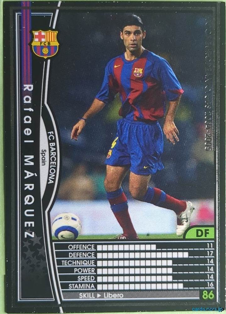 Panini WCCF Football WCCF/2004-2005-179/224 N Rafael Márquez Trading Card NM