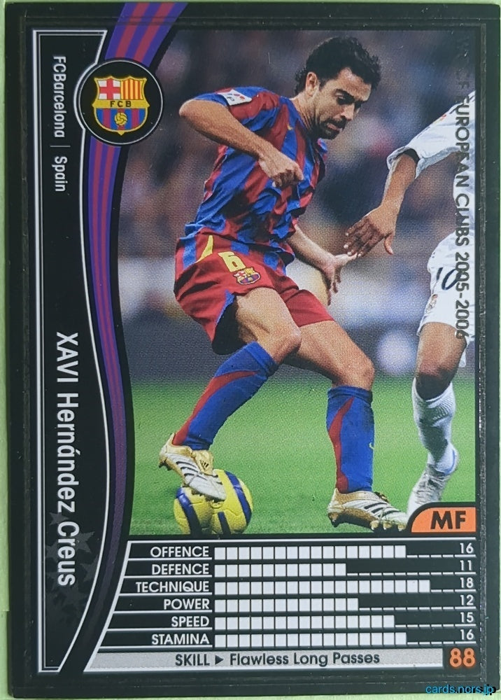 Panini WCCF Football WCCF/2005-2006-283/336 N Xavi Hernández Creus Trading Card NM