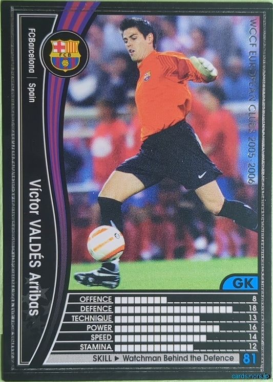 Panini WCCF Football WCCF/2005-2006-273/336EN N Víctor Valdés Arribas Trading Card NM