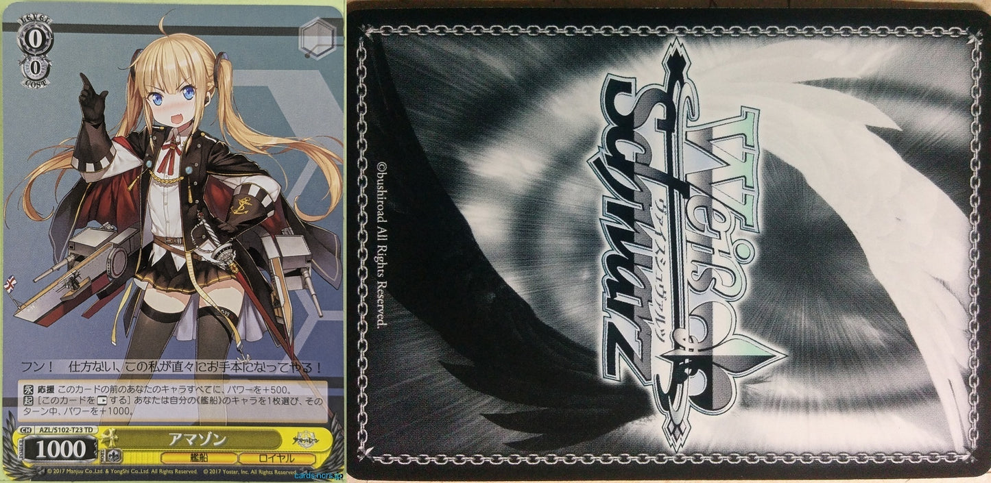 Weiss Schwarz Azur Lane AZL/S102-T23TD TD Amazon Trading Card NM