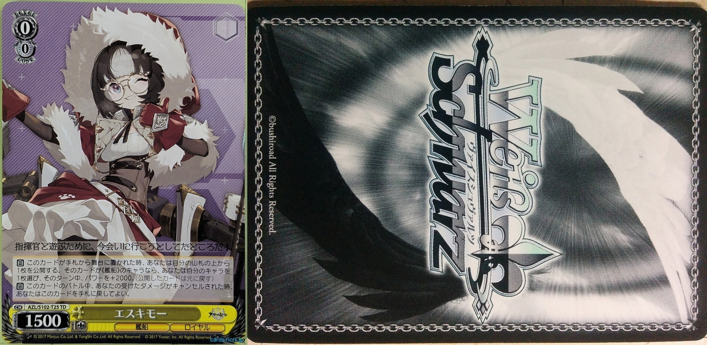 Weiss Schwarz Azur Lane AZL/S102-T25TD TD Eskimo Trading Card NM