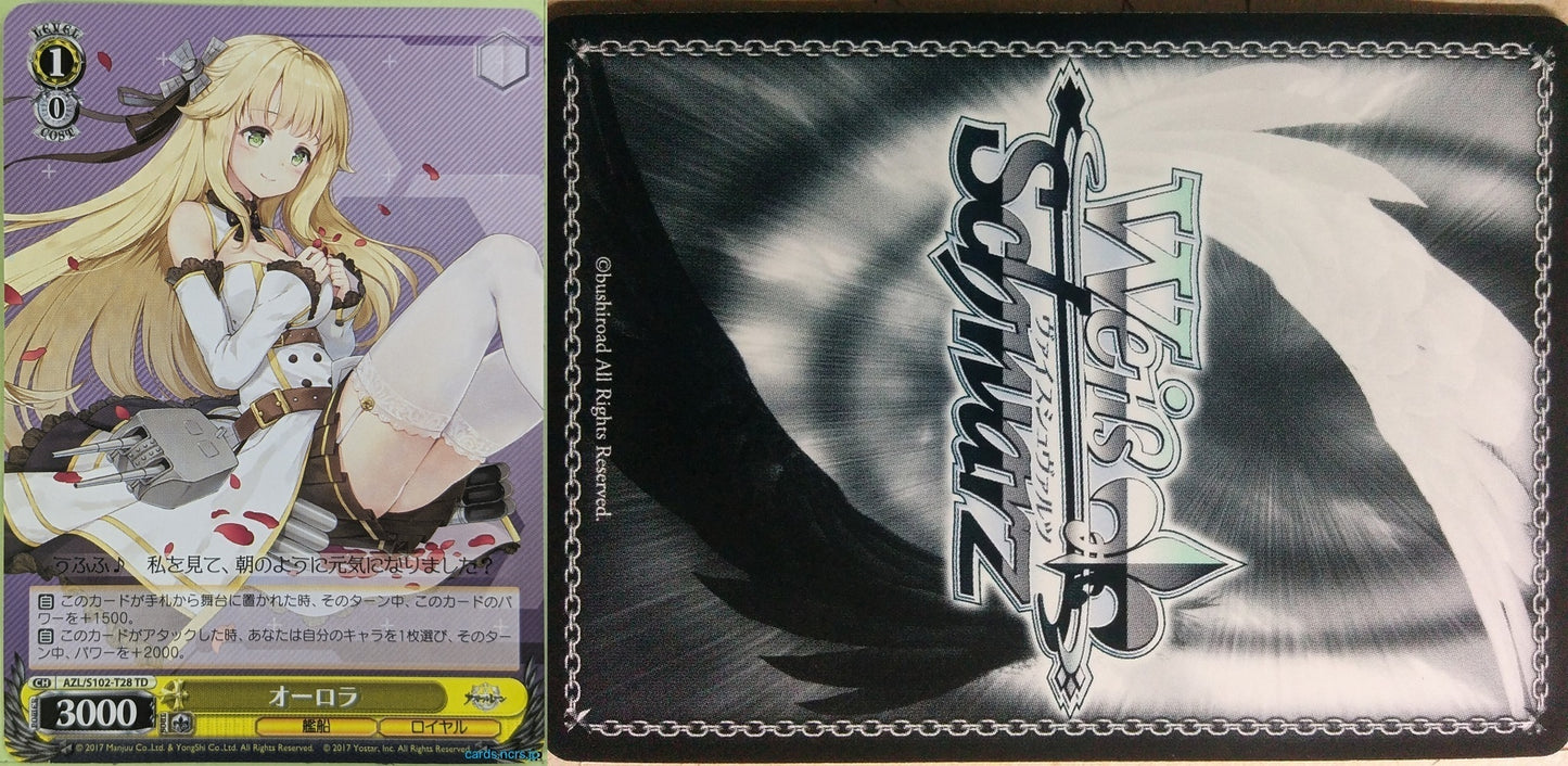 Weiss Schwarz Azur Lane AZL/S102-T28TD TD Aurora Trading Card NM