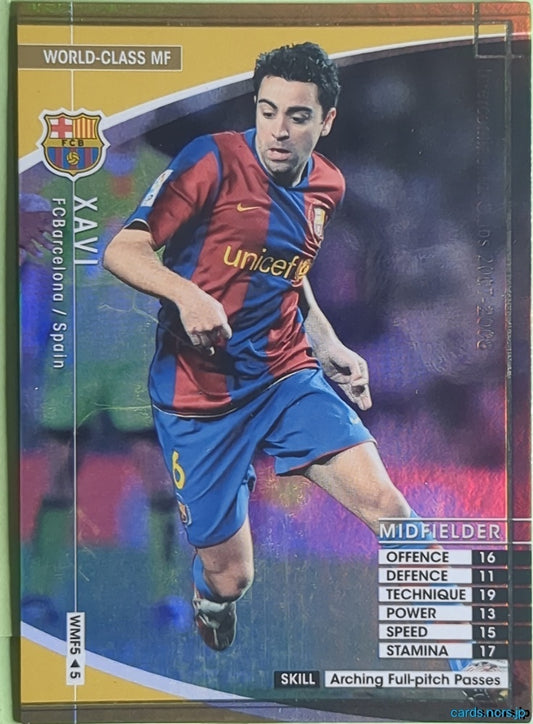 Panini WCCF Football WCCF/2007-2008-WMF5/5 N Xavi Trading Card NM