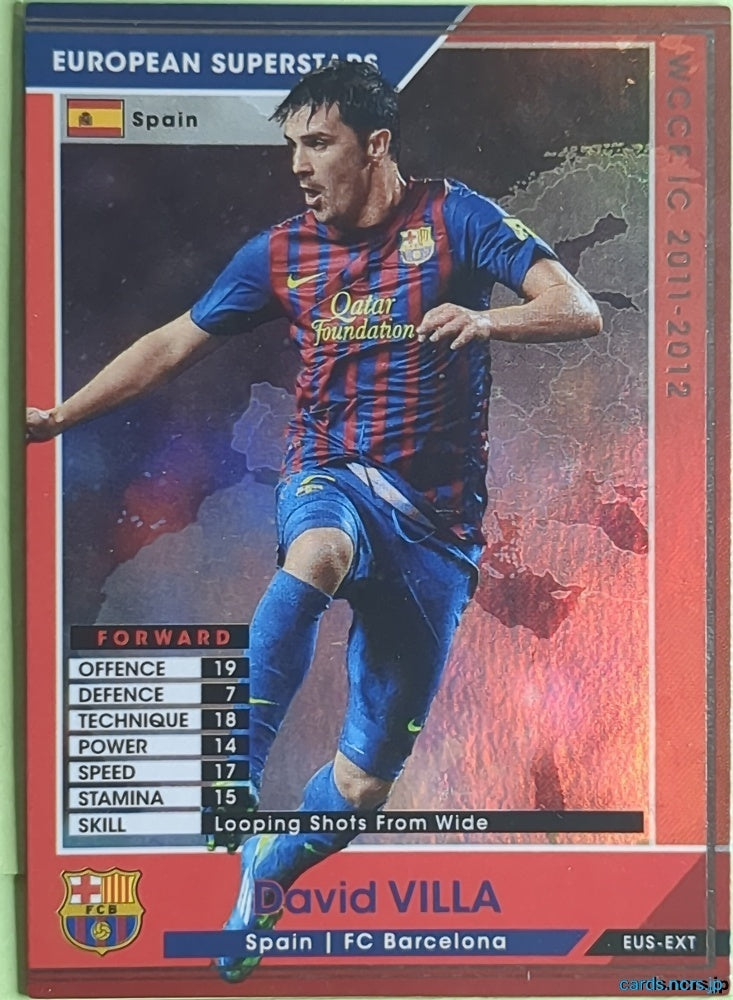 Panini WCCF Football WCCF/2011-2012-Alcadia-EXTRA N David Villa Trading Card NM