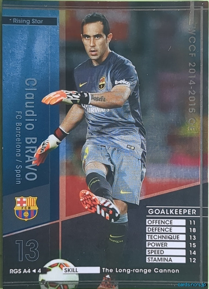 Panini WCCF Football WCCF/2014-2015-RGSA4/4 N Claudio Bravo Trading Card NM