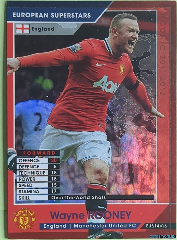 Panini WCCF Football WCCF/2011-2012-EUS14/16 N Wayne Rooney Trading Card NM