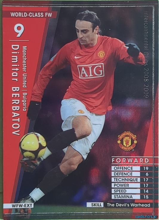 Panini WCCF Football WCCF/2008-2009-SoccerKING-EXTRA N Dimitar Berbatov Trading Card NM