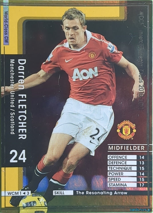 Panini WCCF Football WCCF/2010-2011-WCM1/3 N Darren Fletcher Trading Card NM