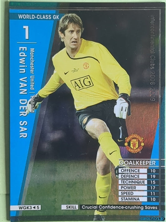 Panini WCCF Football WCCF/2008-2009-WGK3/5 N Edwin Van Der Sar Trading Card NM