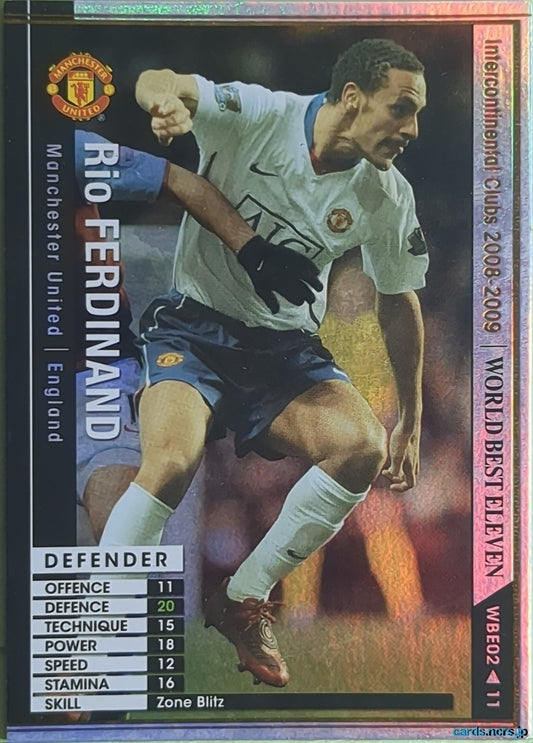 Panini WCCF Football WCCF/2008-2009-WBE02/11 N Rio Ferdinand Trading Card NM