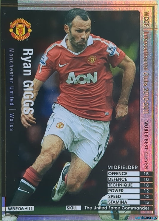 Panini WCCF Football WCCF/2010-2011-WBE06/11 N Ryan Giggs Trading Card NM