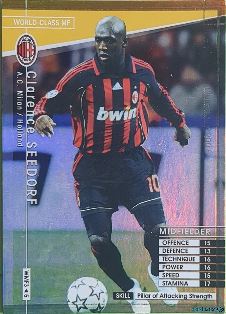 Panini WCCF Football WCCF/2006-2007-WMF3/5 N Clarence Seedorf Trading Card NM