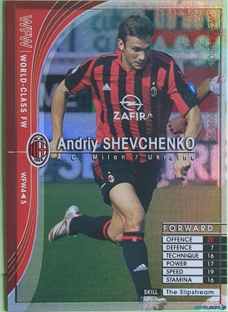Panini WCCF Football WCCF/2005-2006-WFW4/5 N Andriy Shevchenko Trading Card NM