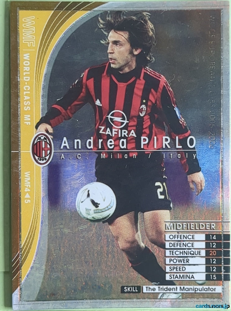 Panini WCCF Football WCCF/2005-2006-WMF4/5 N Andrea PIRLO Trading Card NM