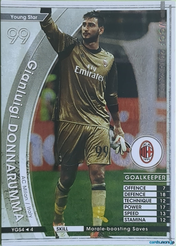 Panini WCCF Football WCCF/2015-2016-YGS4/4 N Gianluigi Donnarumma Trading Card NM
